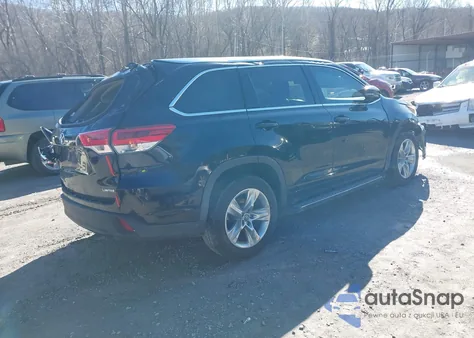 2018 Toyota Highlander Limited z USA, uszkodzony, nr VIN 5TDYZRFH1JS255359
